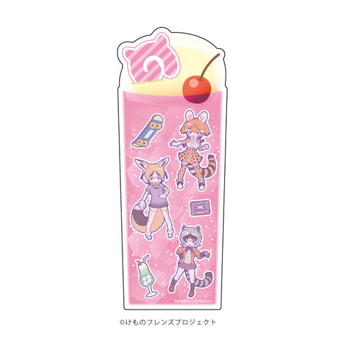 『けものフレンズ』コレクションボトル 01/ジェネット&オジロスナギツネ&カニクイアライグマ(Candy artイラスト)